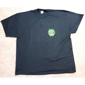 2008 MYRTLE BEACH BIKE WEEK‎ MOTORCYCLE T-SHIRT 2XL BLACK GREEN COTTON MENS